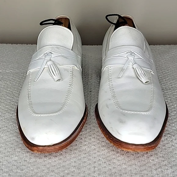 Allen Edmonds Riviera Tasseled Loafers Size 10.5 C White Allen Edmonds Riviera Tasseled Loafers Size 10.5 C White Shoes main image 4